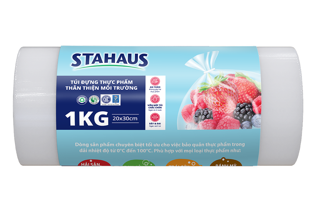 Túi đựng thực phẩm TTMT STAHAUS 20x30cm cuộn 1Kg